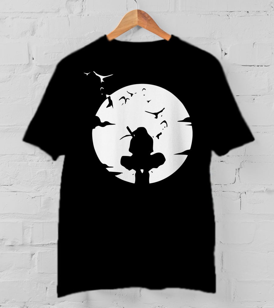 Itachi Uchiha Moonlit Silhouette Stance T-Shirt