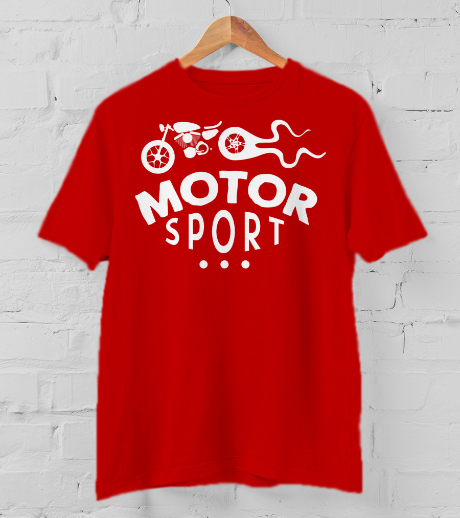MOTOR SPORT Motorcycle Flame T-Shirt