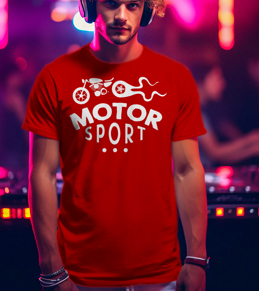 MOTOR SPORT Motorcycle Flame T-Shirt