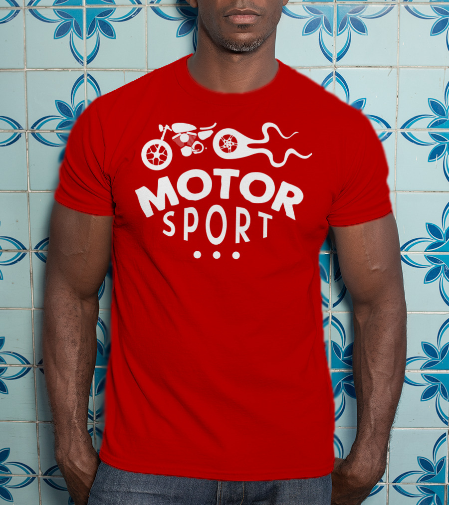MOTOR SPORT Motorcycle Flame T-Shirt
