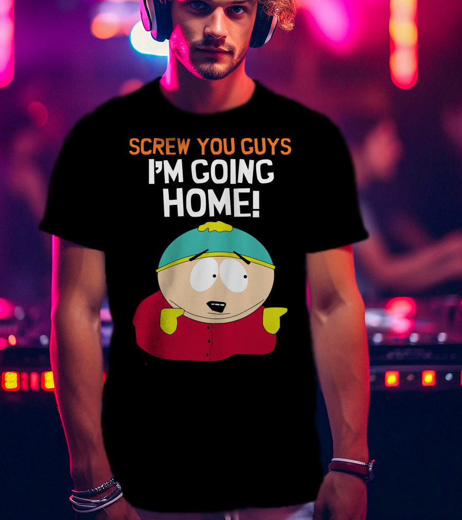 Screw You Guys I'm Going Home South Park Character T-Shirt
