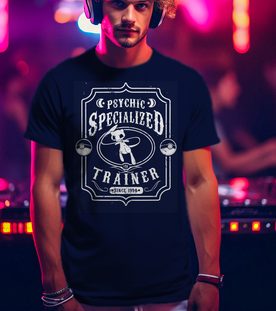 Psychic Specialized Trainer Mew Since 1996 T-Shirt