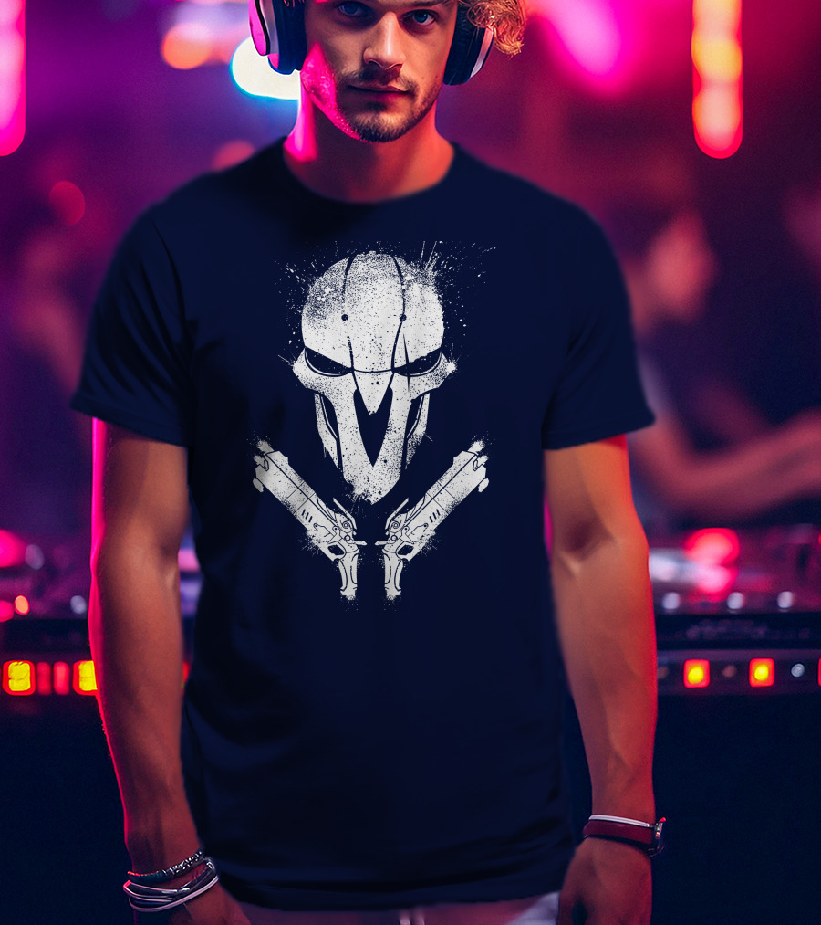 JHIN Reaper Mask With Dual Pistols T-Shirt