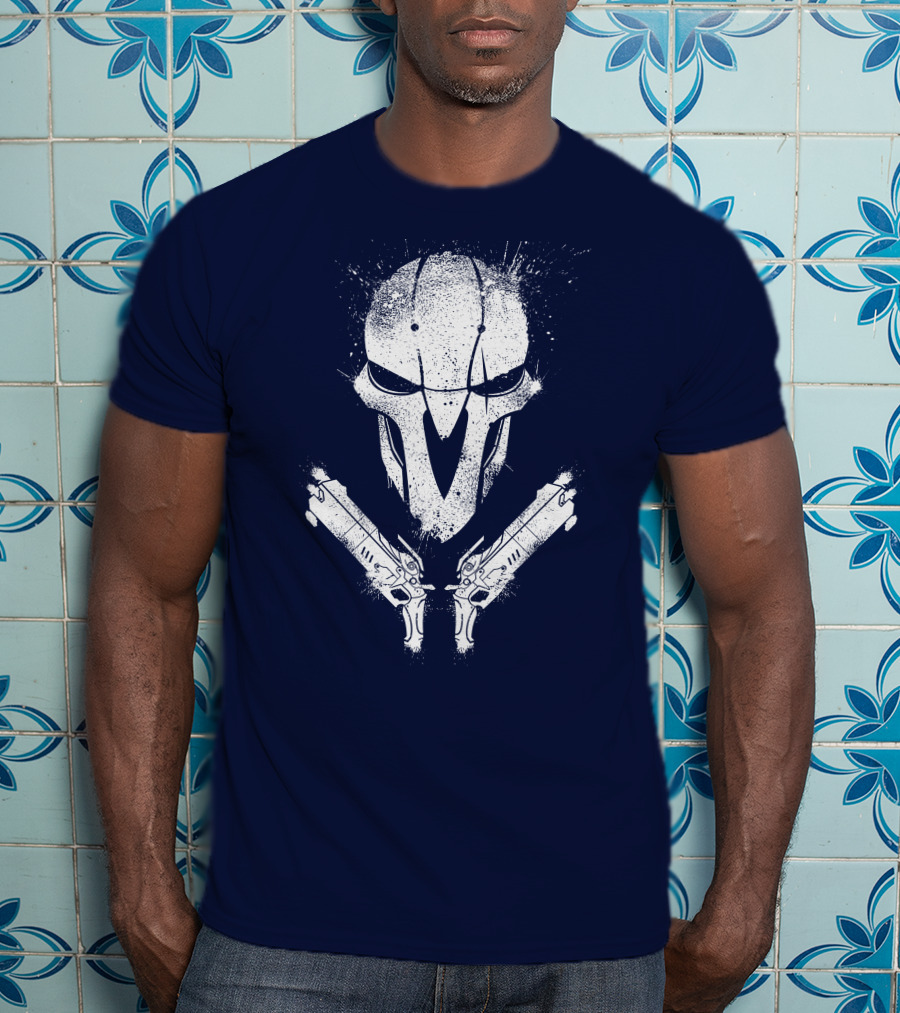 JHIN Reaper Mask With Dual Pistols T-Shirt
