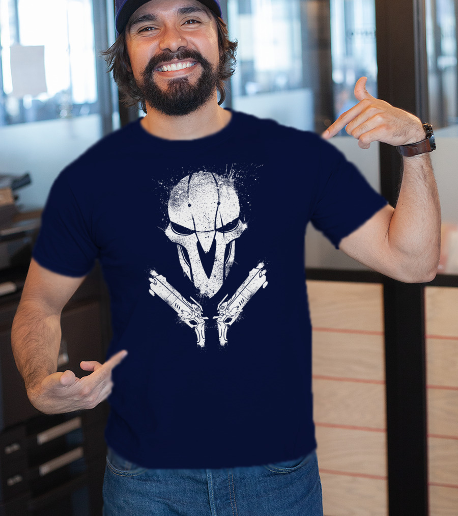 JHIN Reaper Mask With Dual Pistols T-Shirt