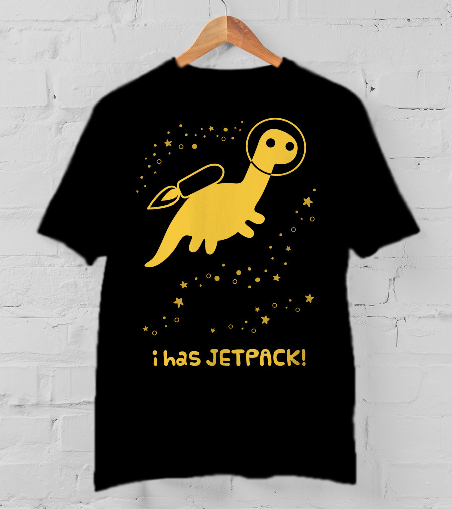I Has JETPACK Dinosaur In Space T-Shirt