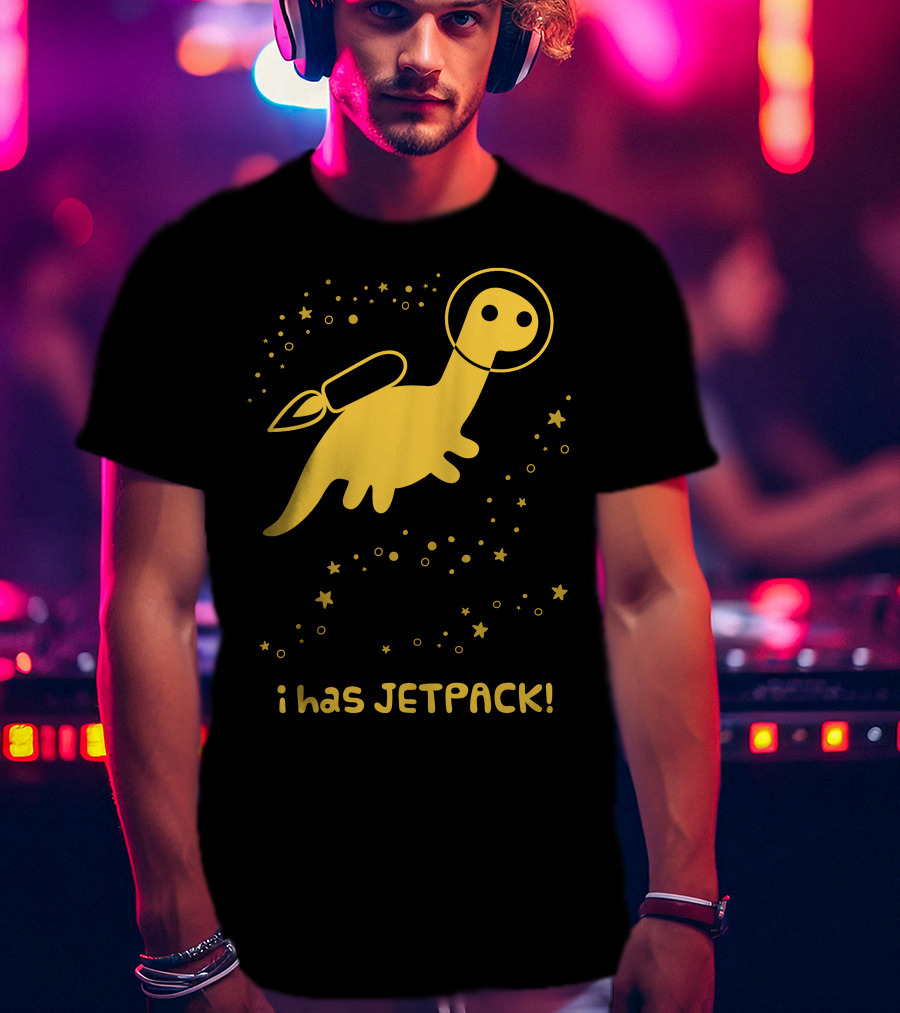 I Has JETPACK Dinosaur In Space T-Shirt