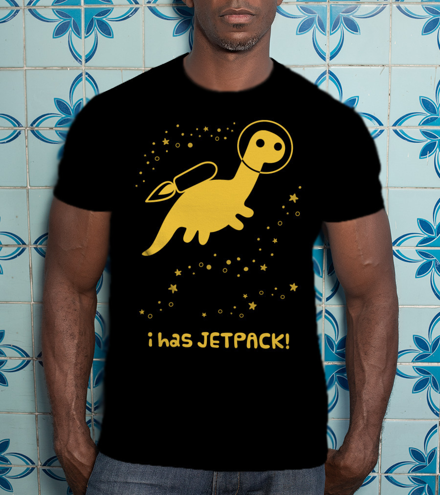 I Has JETPACK Dinosaur In Space T-Shirt