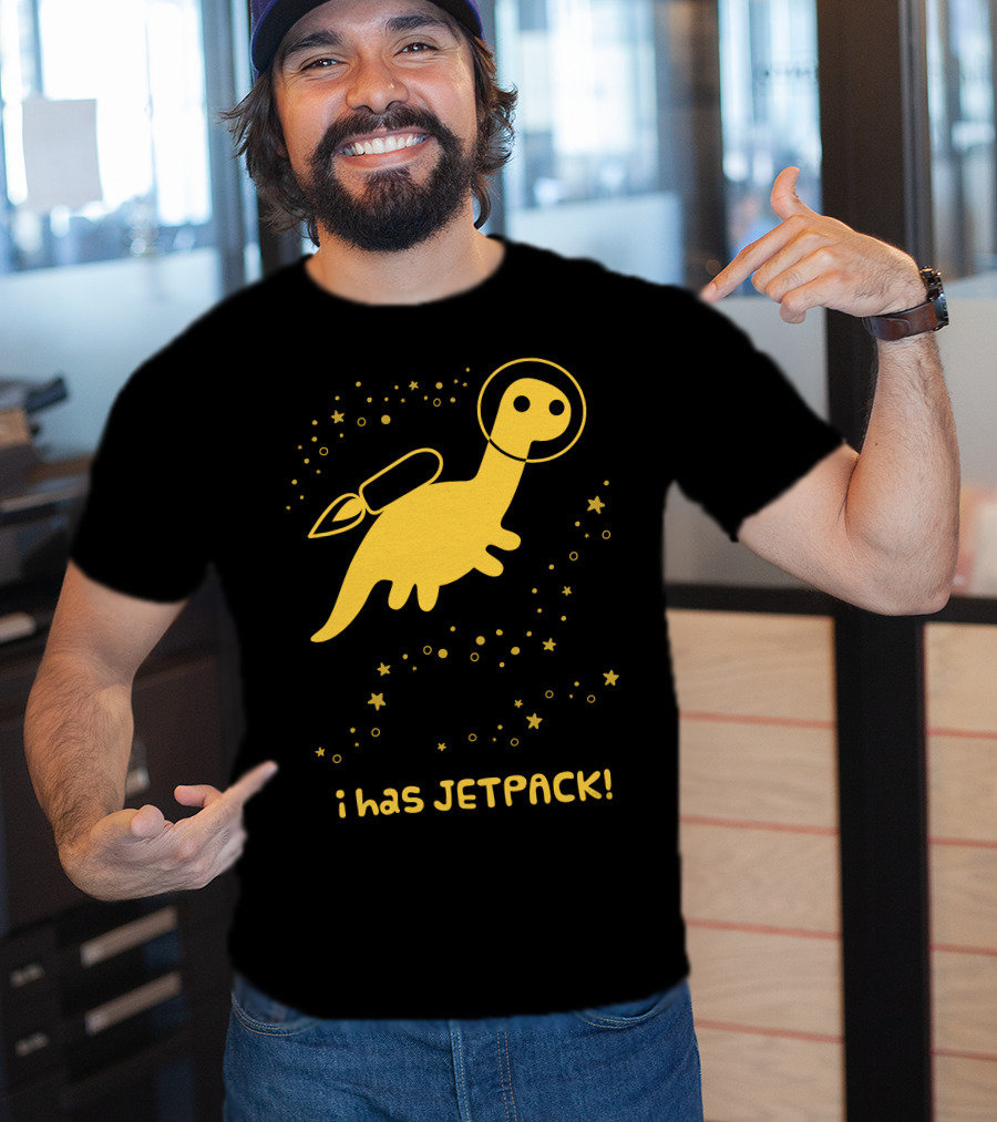 I Has JETPACK Dinosaur In Space T-Shirt