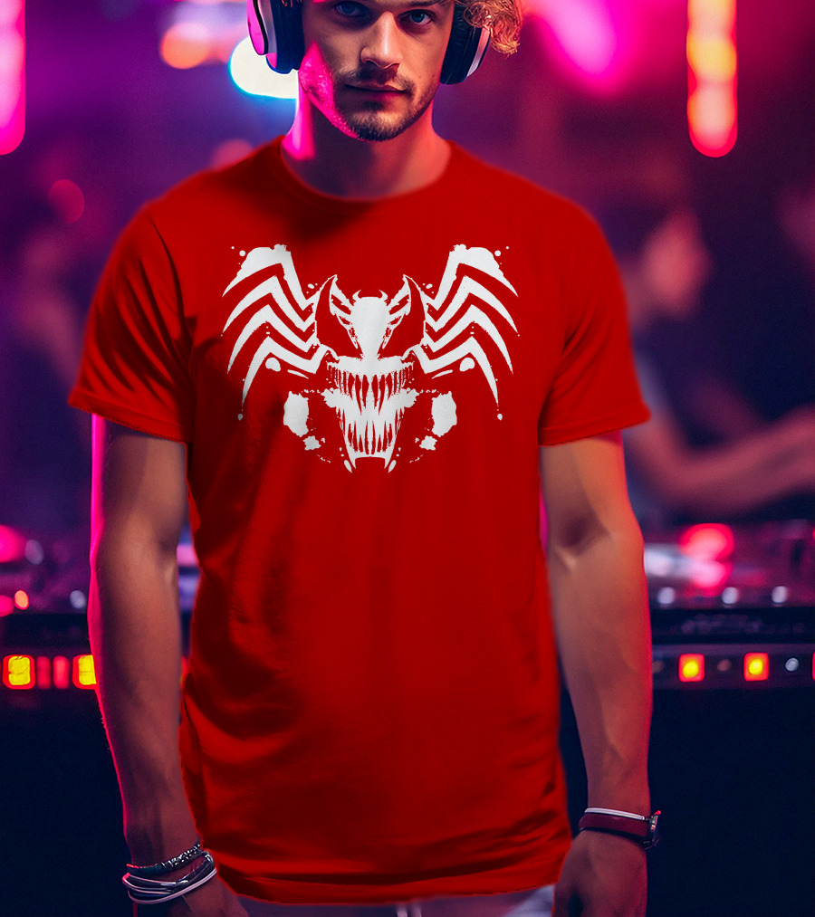 Venom Symbiote Rorschach Style Mask T-Shirt