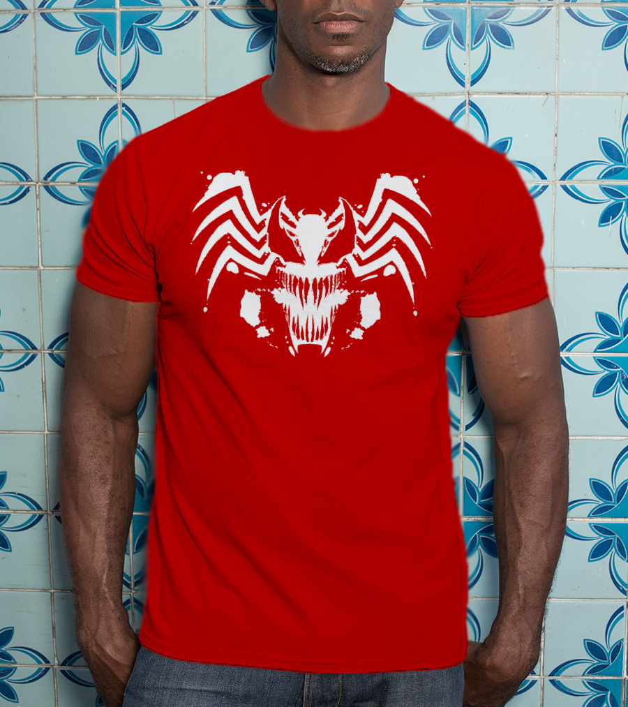 Venom Symbiote Rorschach Style Mask T-Shirt