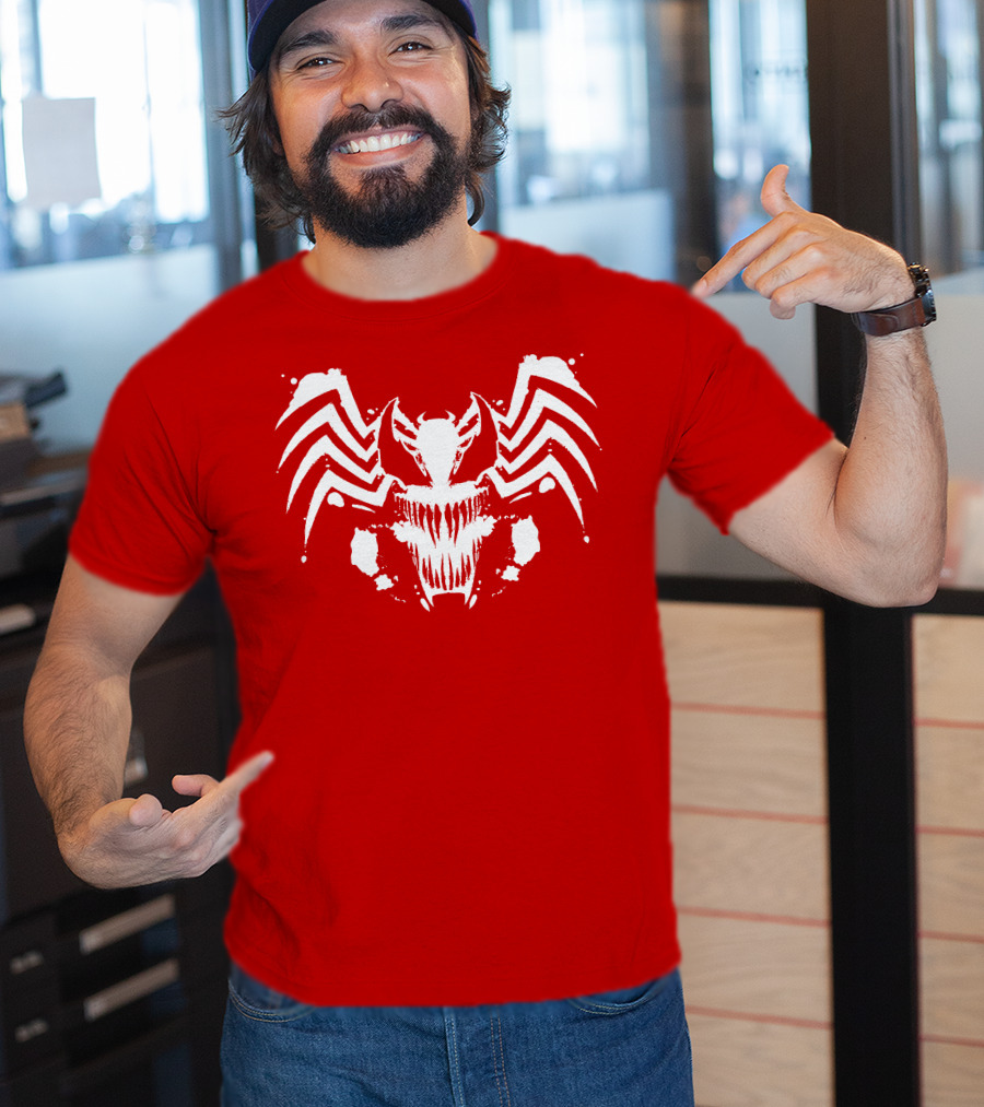 Venom Symbiote Rorschach Style Mask T-Shirt