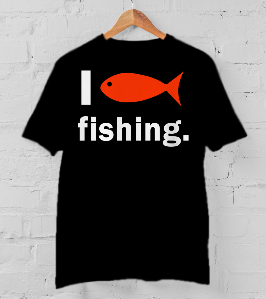I Heart Fishing Red Fish T-Shirt