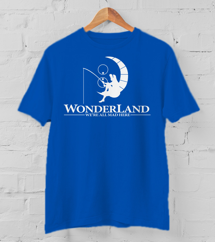 Wonderland We're All Mad Here Moon Fishing T-Shirt
