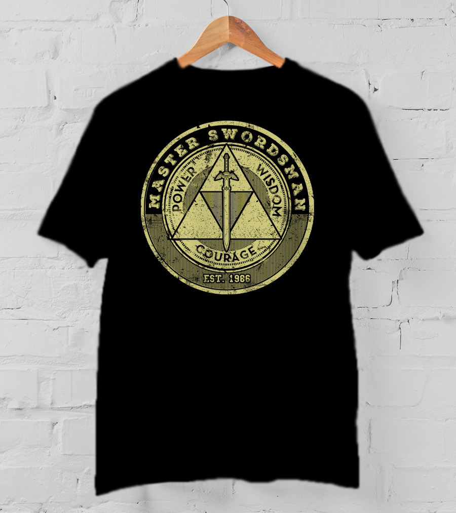 MASTER SWORDSMAN POWER WISDOM COURAGE EST. 1986 T-Shirt