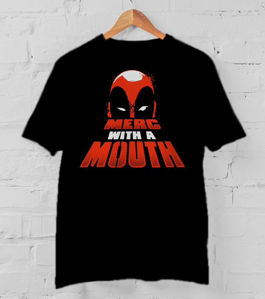 Merc With A Mouth Red Mask Face T-Shirt