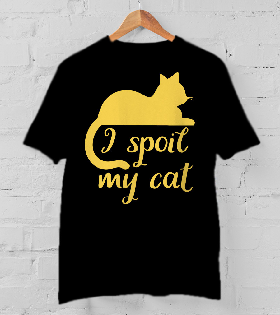 I Spoil My Cat With Yellow Cat T-Shirt