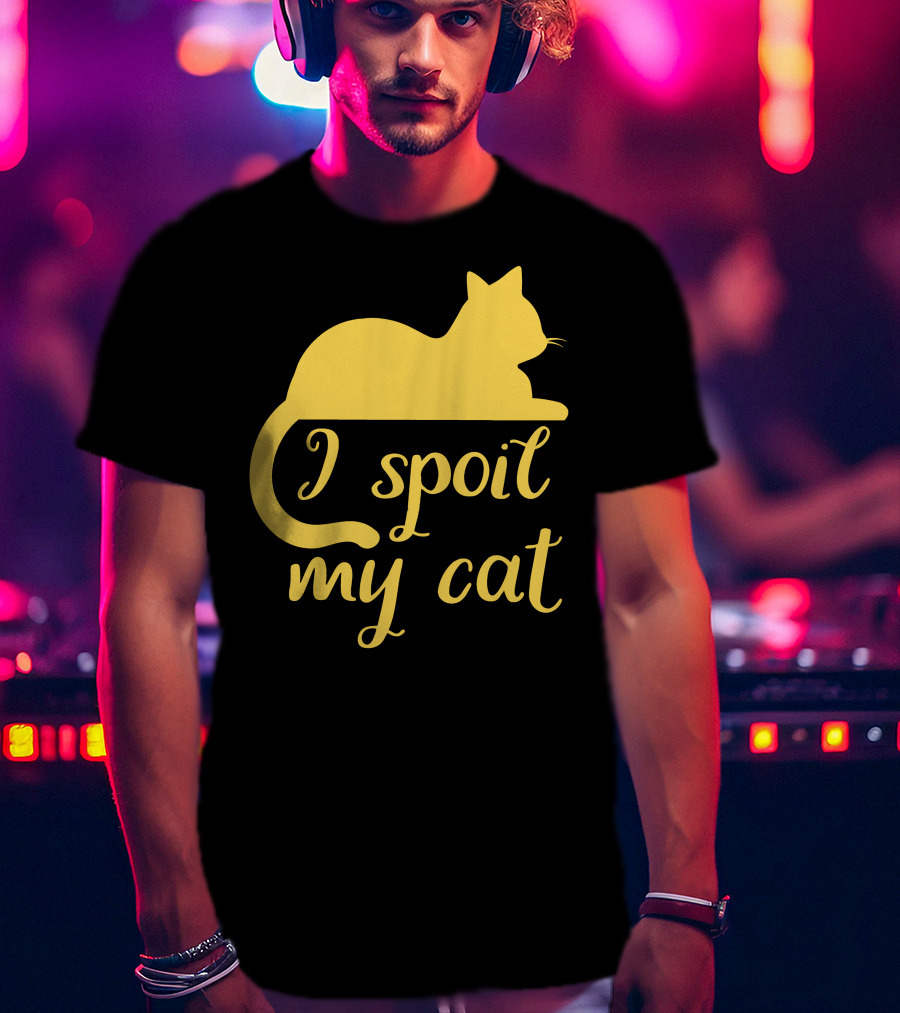 I Spoil My Cat With Yellow Cat T-Shirt
