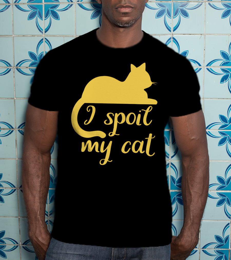 I Spoil My Cat With Yellow Cat T-Shirt