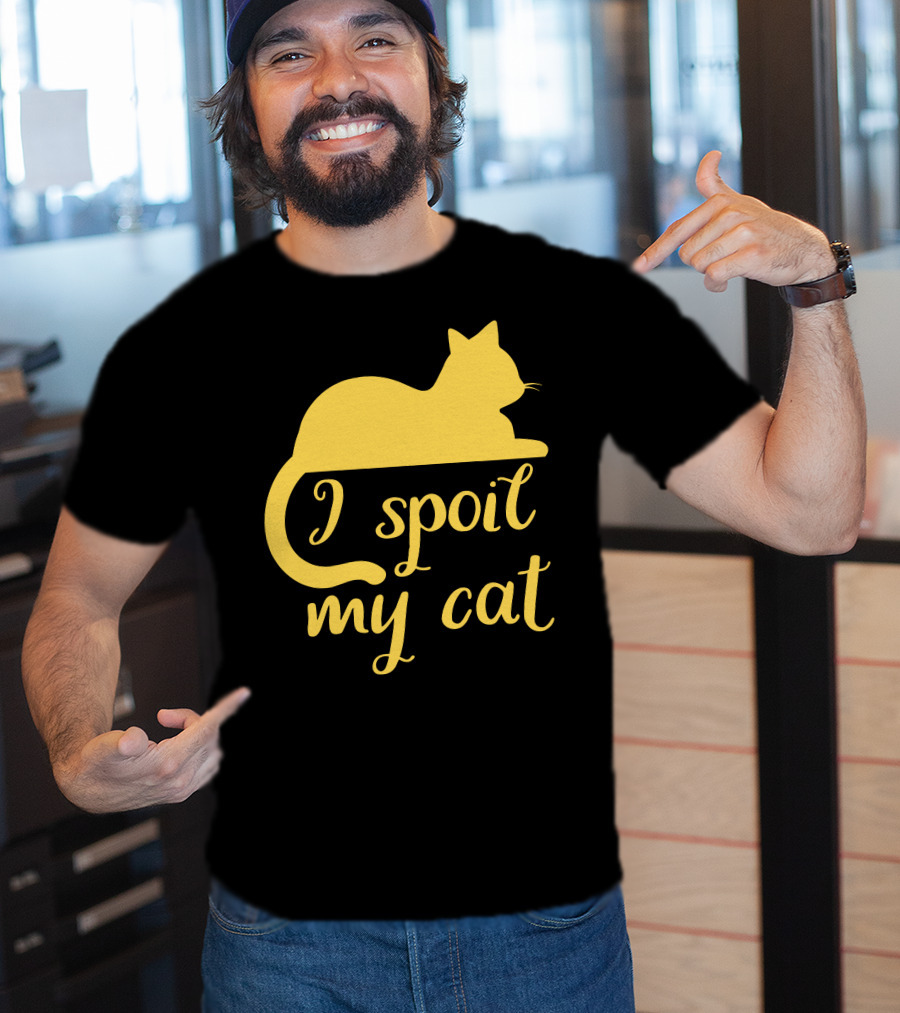 I Spoil My Cat With Yellow Cat T-Shirt