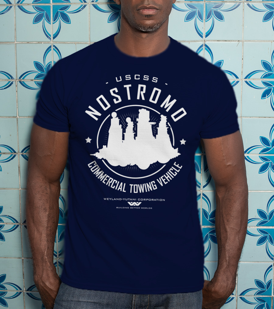 USCSS Nostromo Commercial Towing Vehicle Weyland-Yutani Building Better Worlds T-Shirt