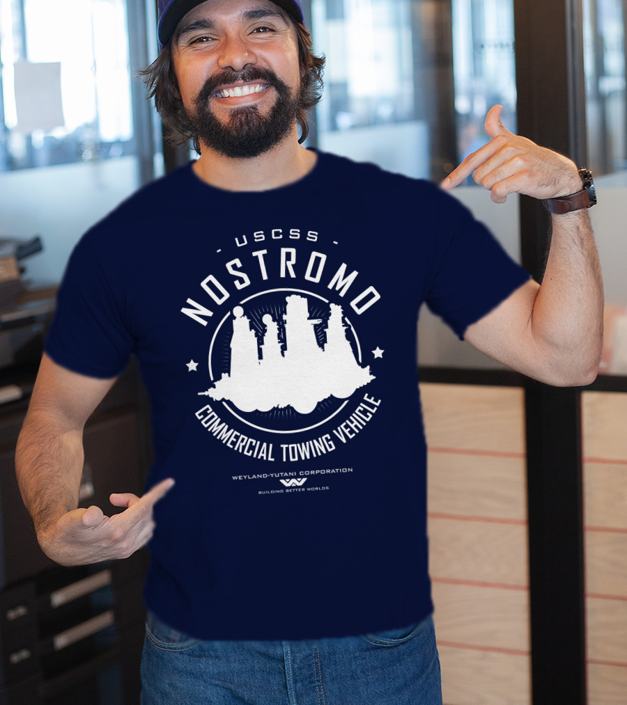 USCSS Nostromo Commercial Towing Vehicle Weyland-Yutani Building Better Worlds T-Shirt