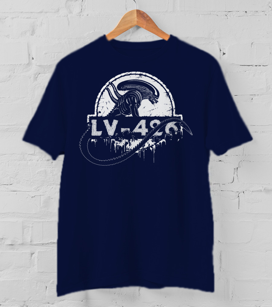 LV 426 Nostromo Xenomorph Jurassic Crossover T-Shirt