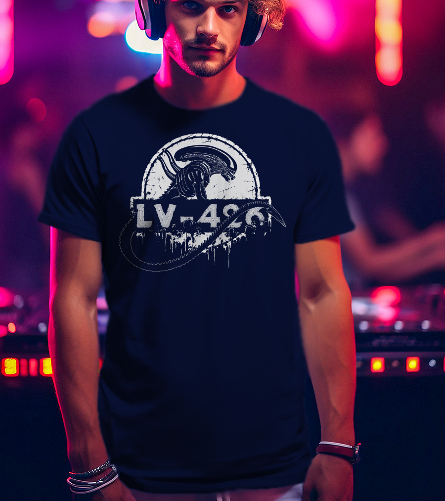 LV 426 Nostromo Xenomorph Jurassic Crossover T-Shirt