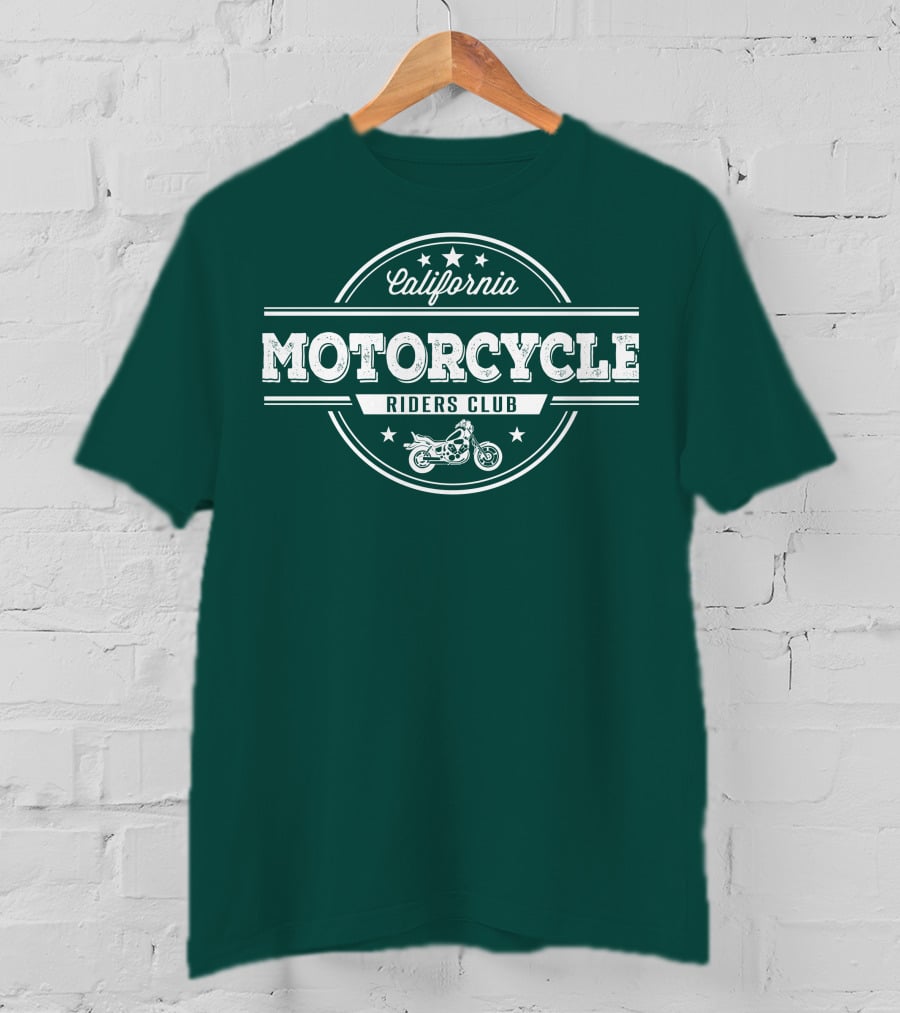 California Motorcycle Riders Club Retro Emblem T-Shirt