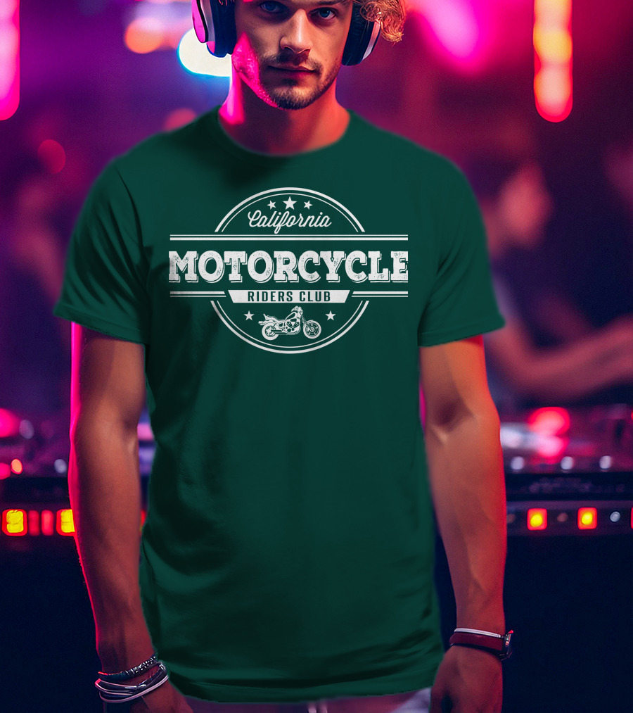 California Motorcycle Riders Club Retro Emblem T-Shirt