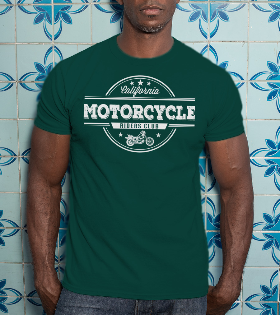 California Motorcycle Riders Club Retro Emblem T-Shirt