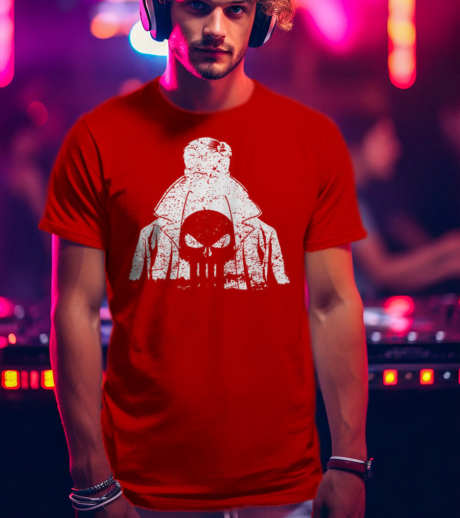 Punisher Shadow Of Vengeance Trench Coat Skull T-Shirt