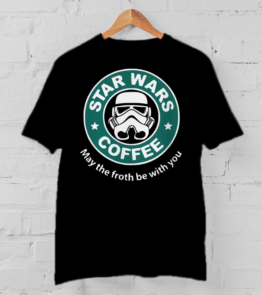 Star Wars Coffee May The Froth Be With You Stormtrooper T-Shirt