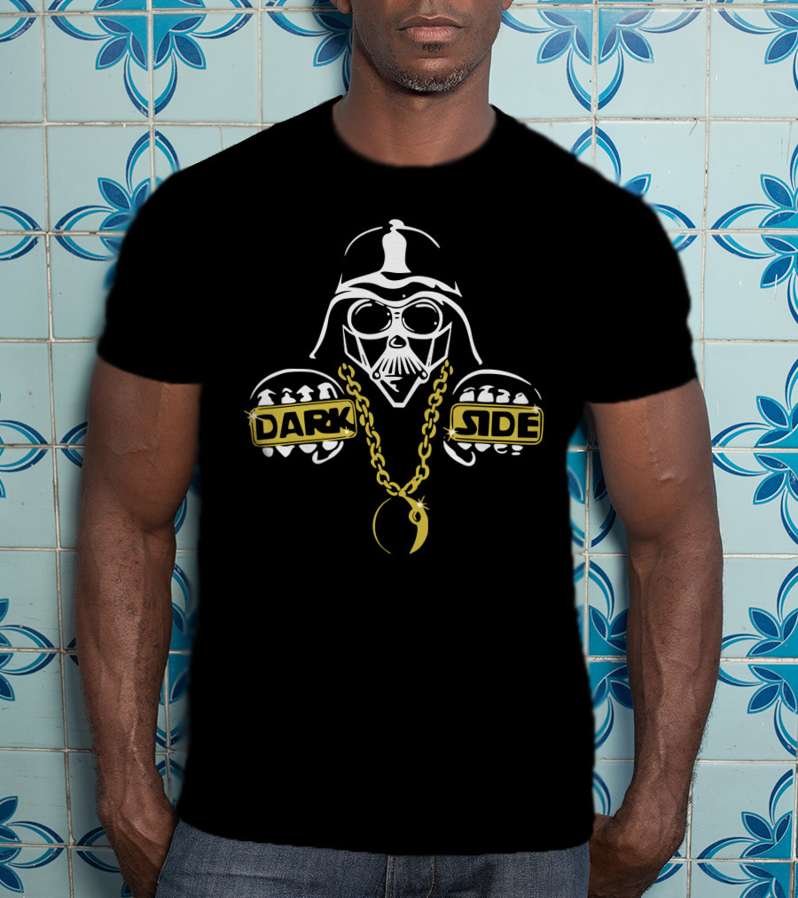 The Dark Side Rap Bling Vader Fist Chain T-Shirt