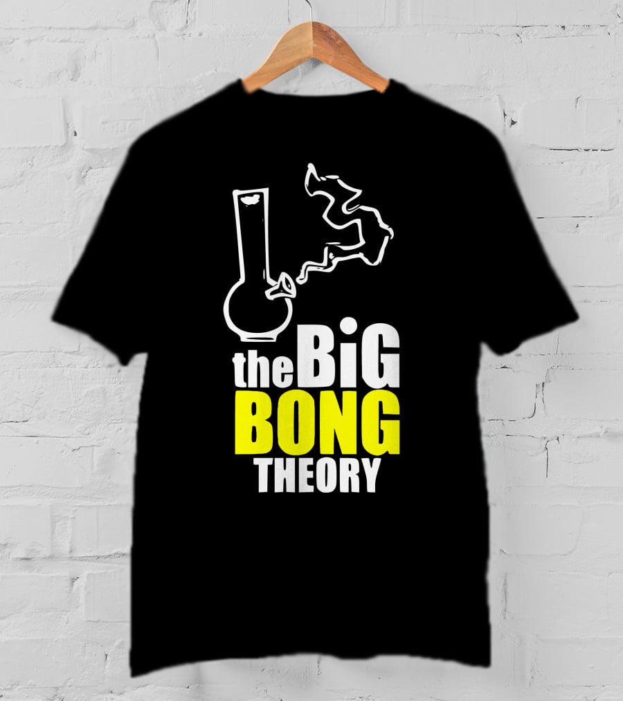 The Big Bong Theory White Bong Smoke T-Shirt