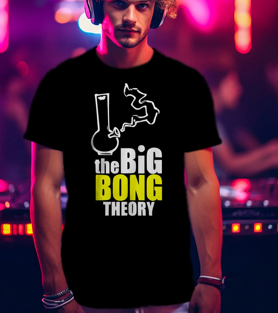 The Big Bong Theory White Bong Smoke T-Shirt