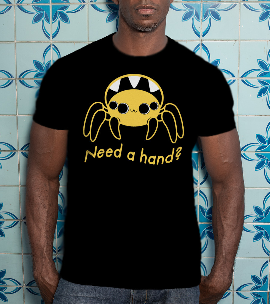 Need A Hand Spider Cute Yellow T-Shirt