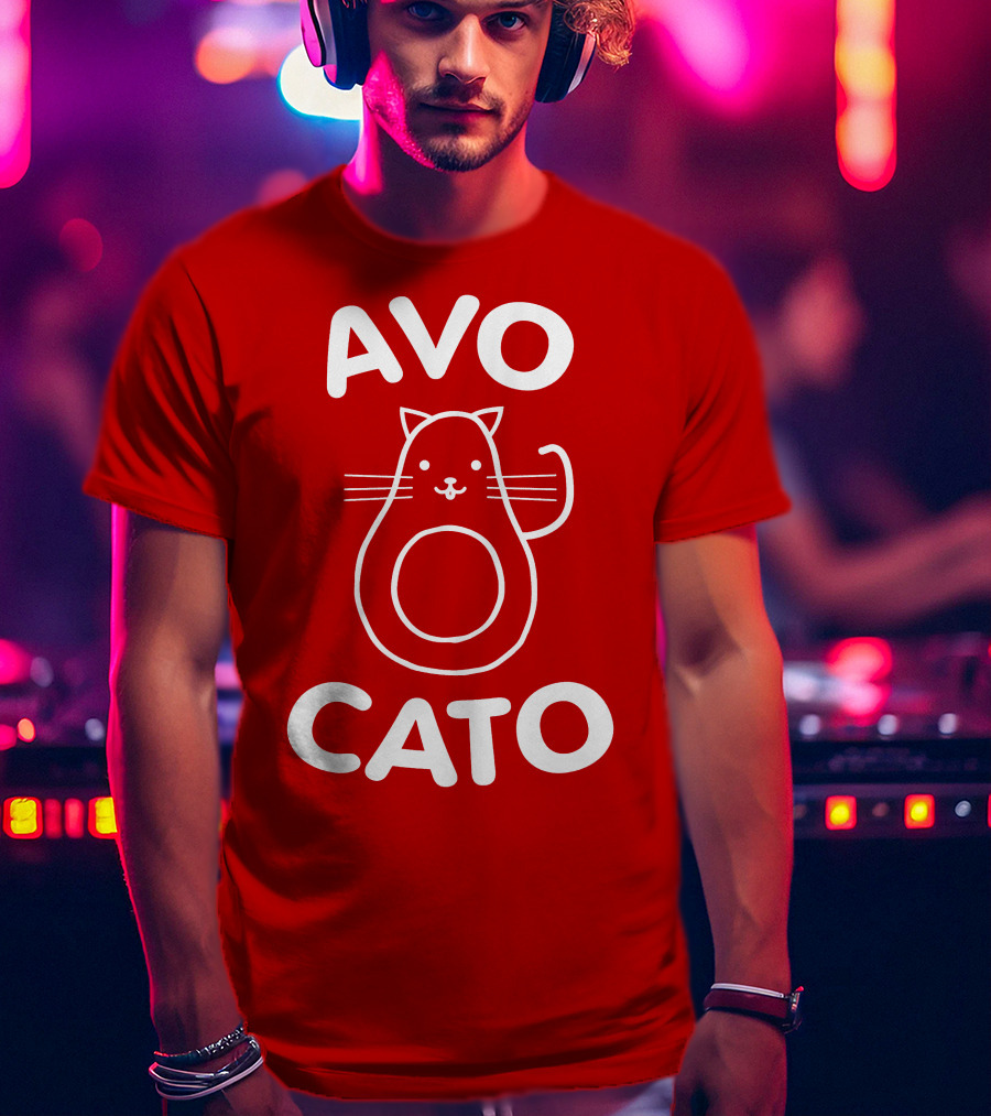 AVO CATO Cat Avocado Pun T-Shirt
