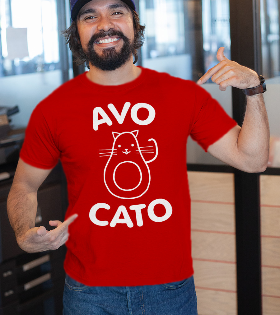 AVO CATO Cat Avocado Pun T-Shirt