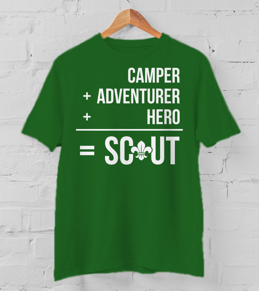 Camper Adventurer Hero Scout Fleur-de-Lis T-Shirt