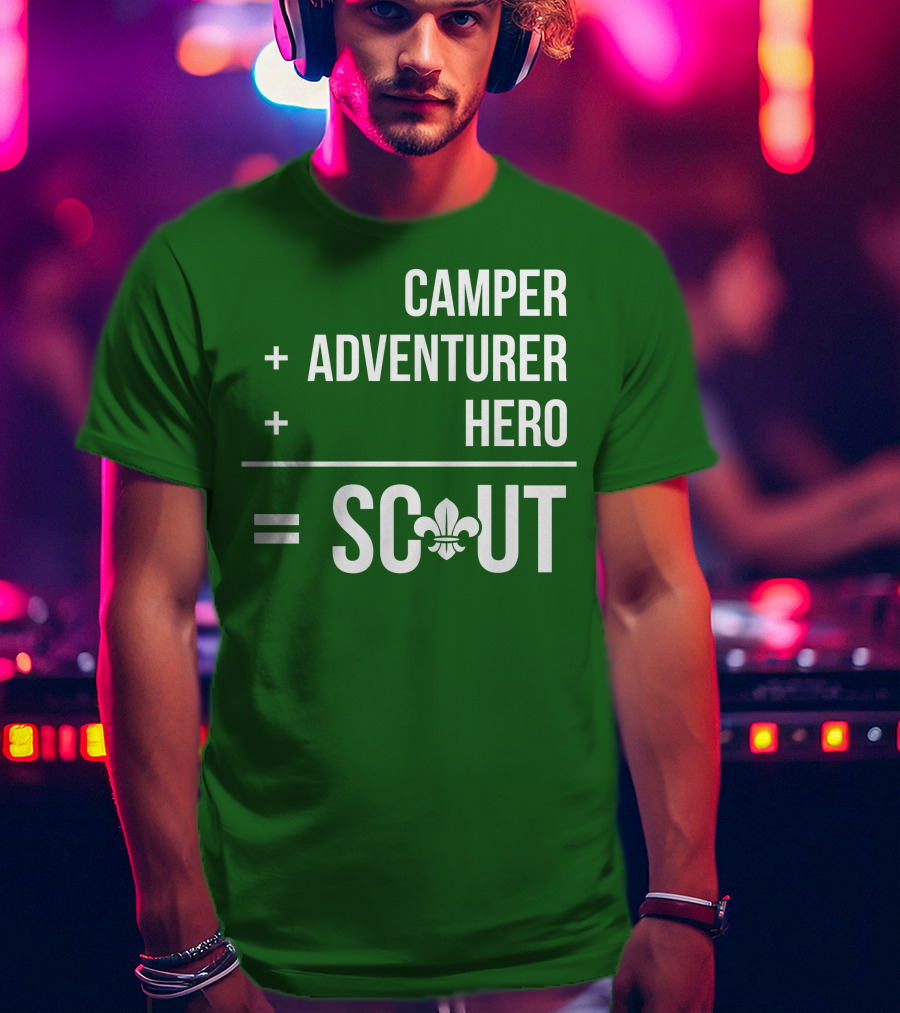 Camper Adventurer Hero Scout Fleur-de-Lis T-Shirt