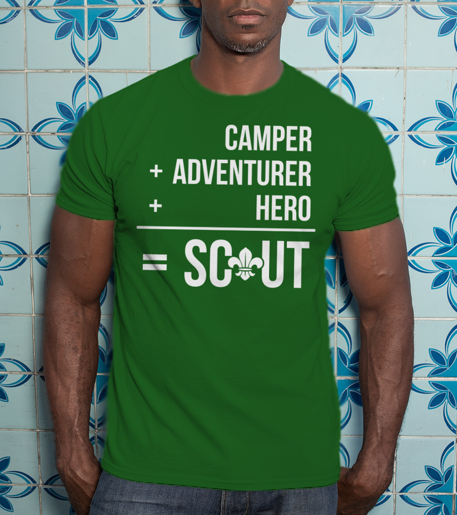 Camper Adventurer Hero Scout Fleur-de-Lis T-Shirt
