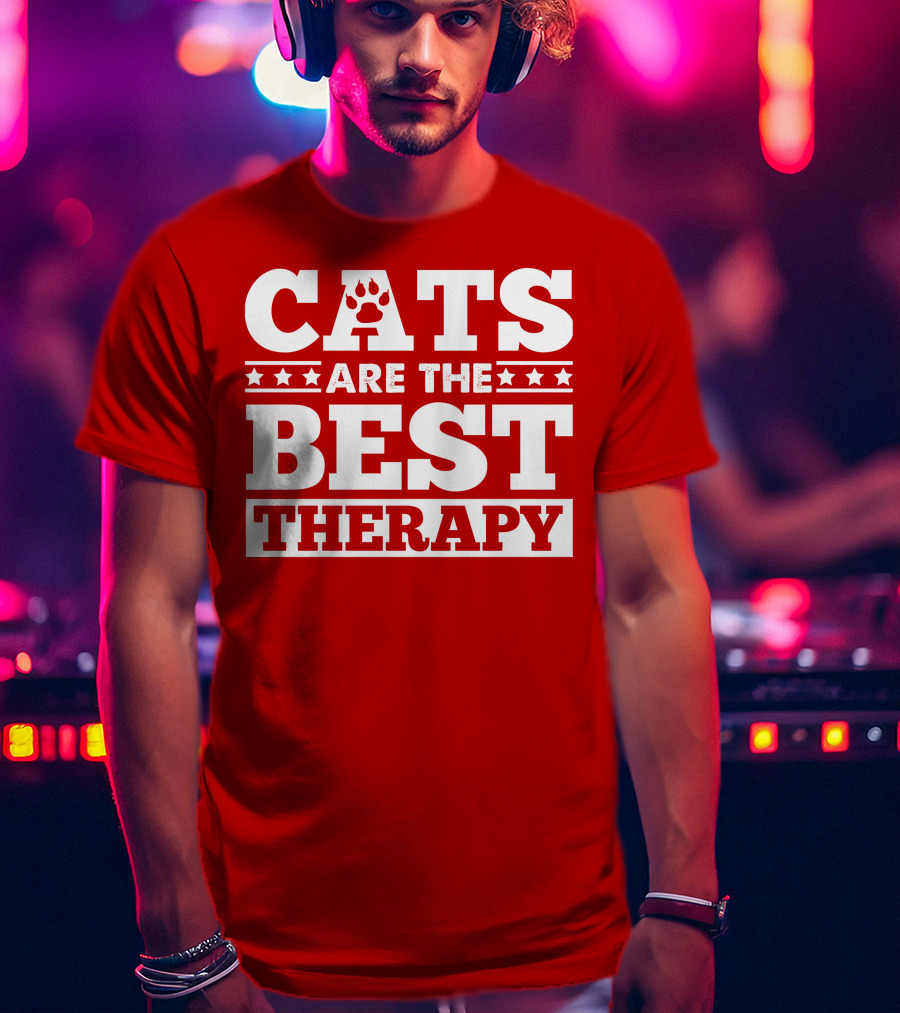 Cats Are The Best Therapy T-Shirt