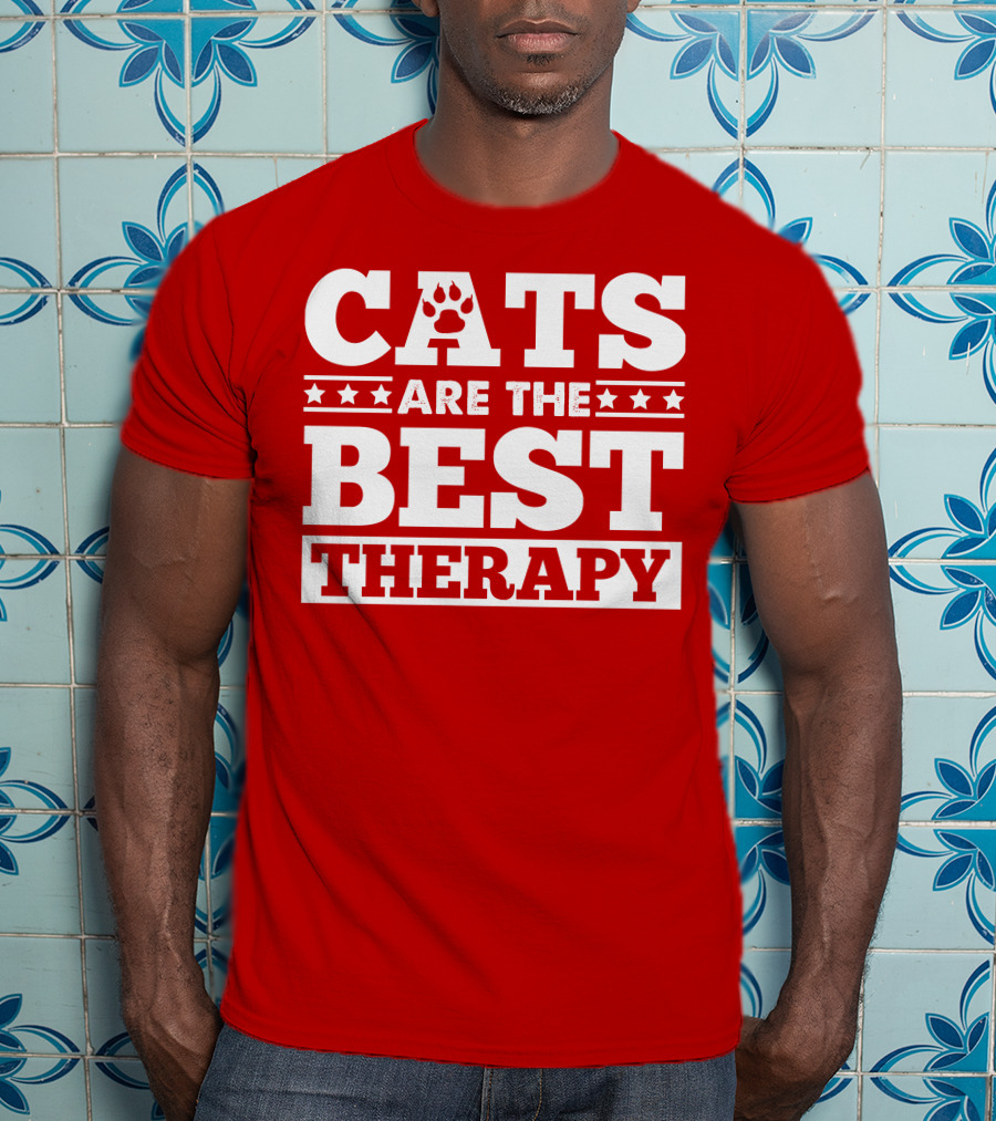 Cats Are The Best Therapy T-Shirt