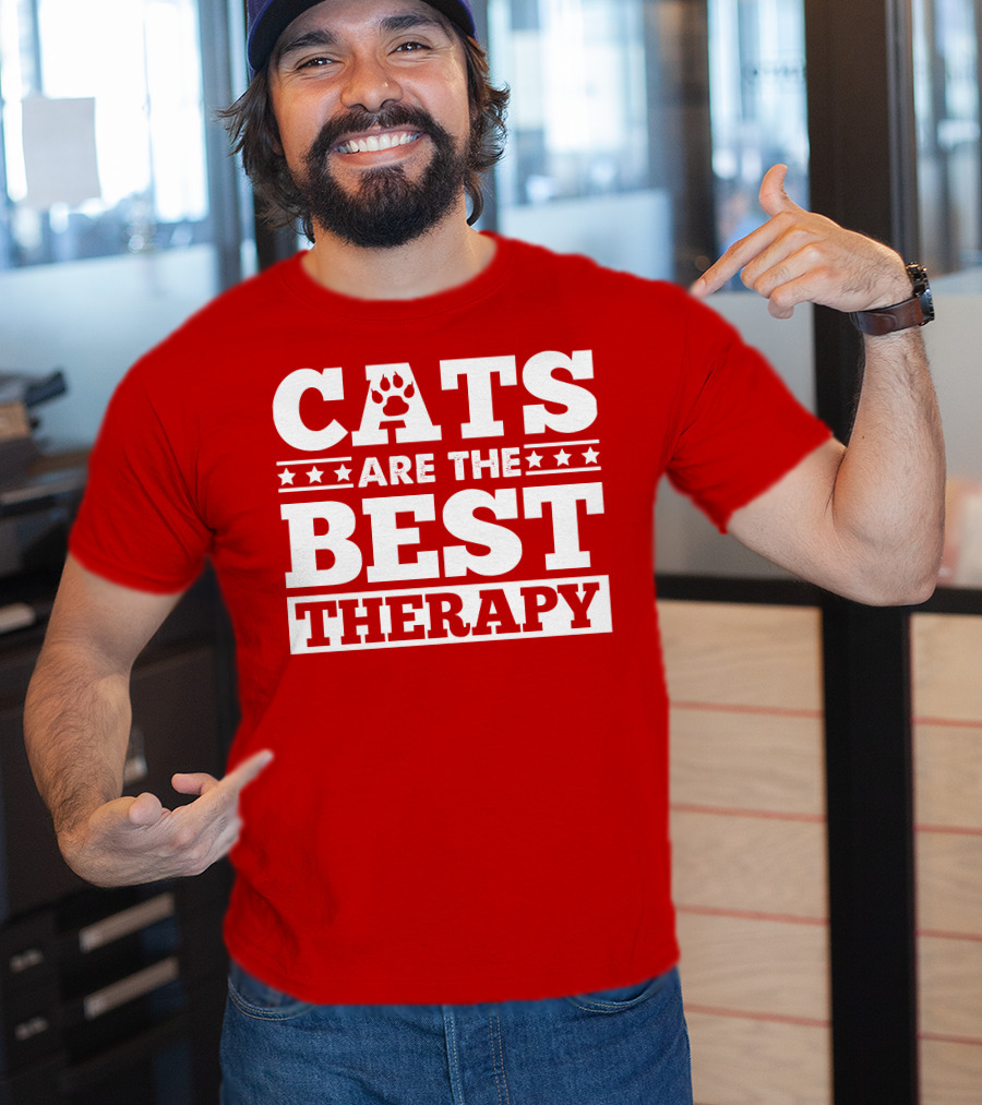 Cats Are The Best Therapy T-Shirt