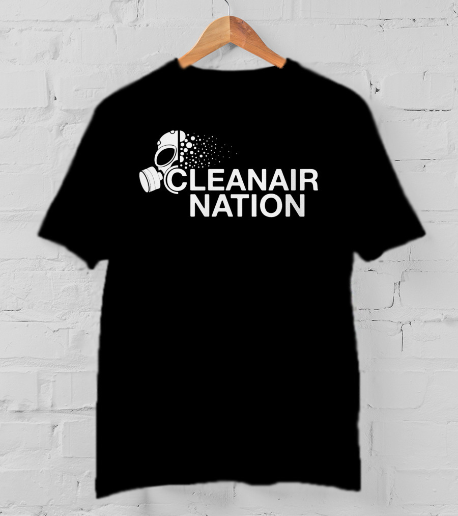 CLEANAIR NATION Gas Mask T-Shirt