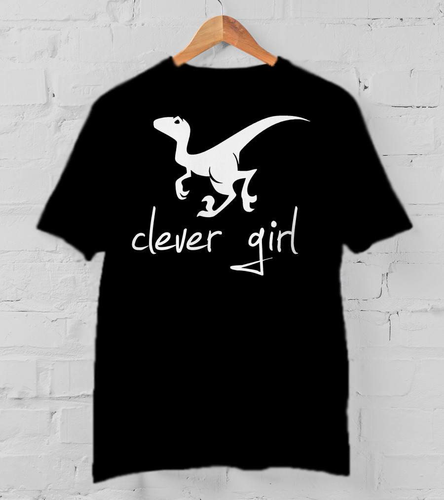 Clever Girl Velociraptor Dinosaur Iconic Reference T-Shirt