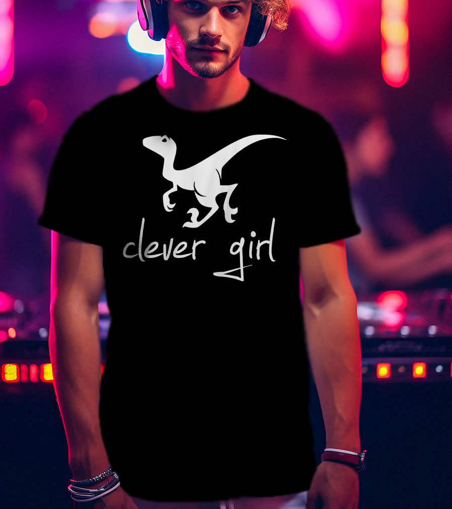 Clever Girl Velociraptor Dinosaur Iconic Reference T-Shirt