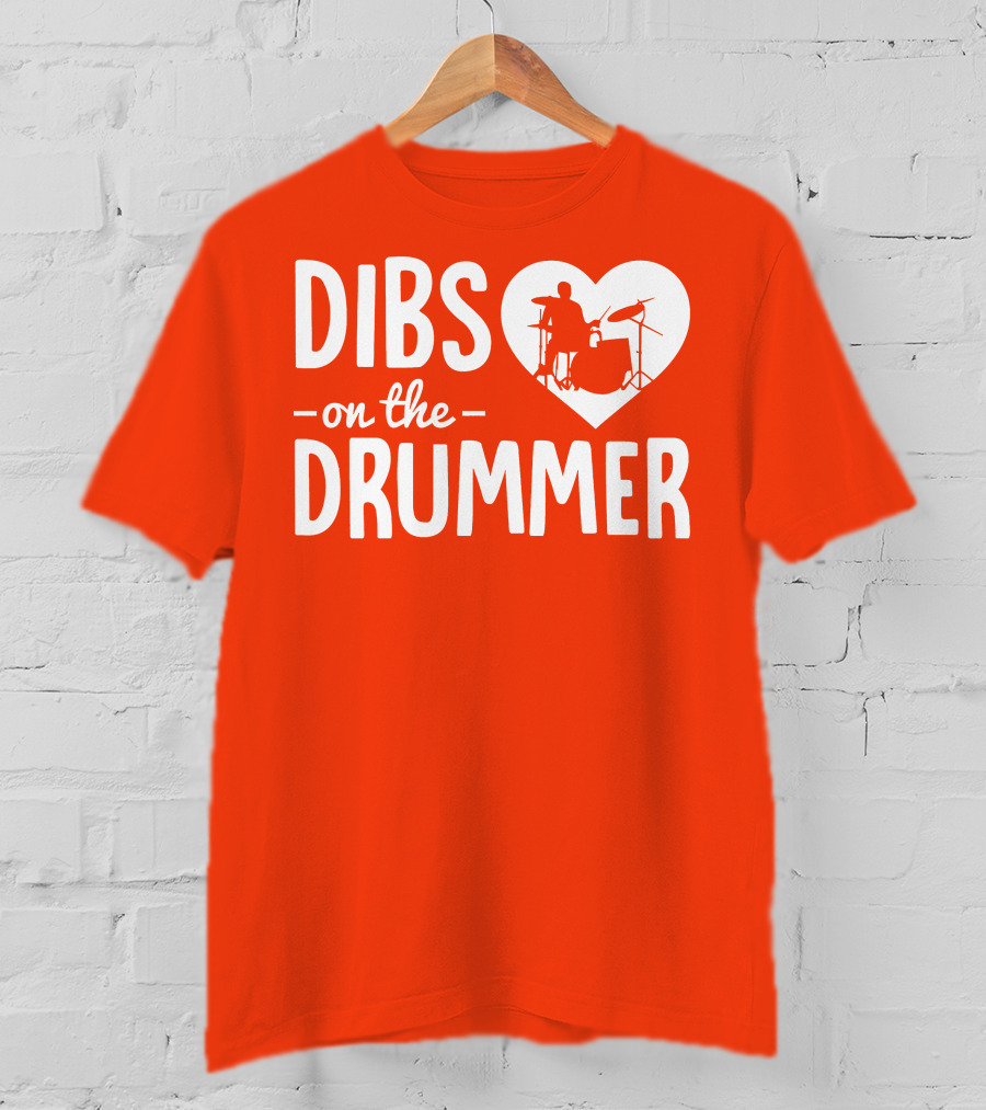 Dibs On The Drummer Heartbeat T-Shirt