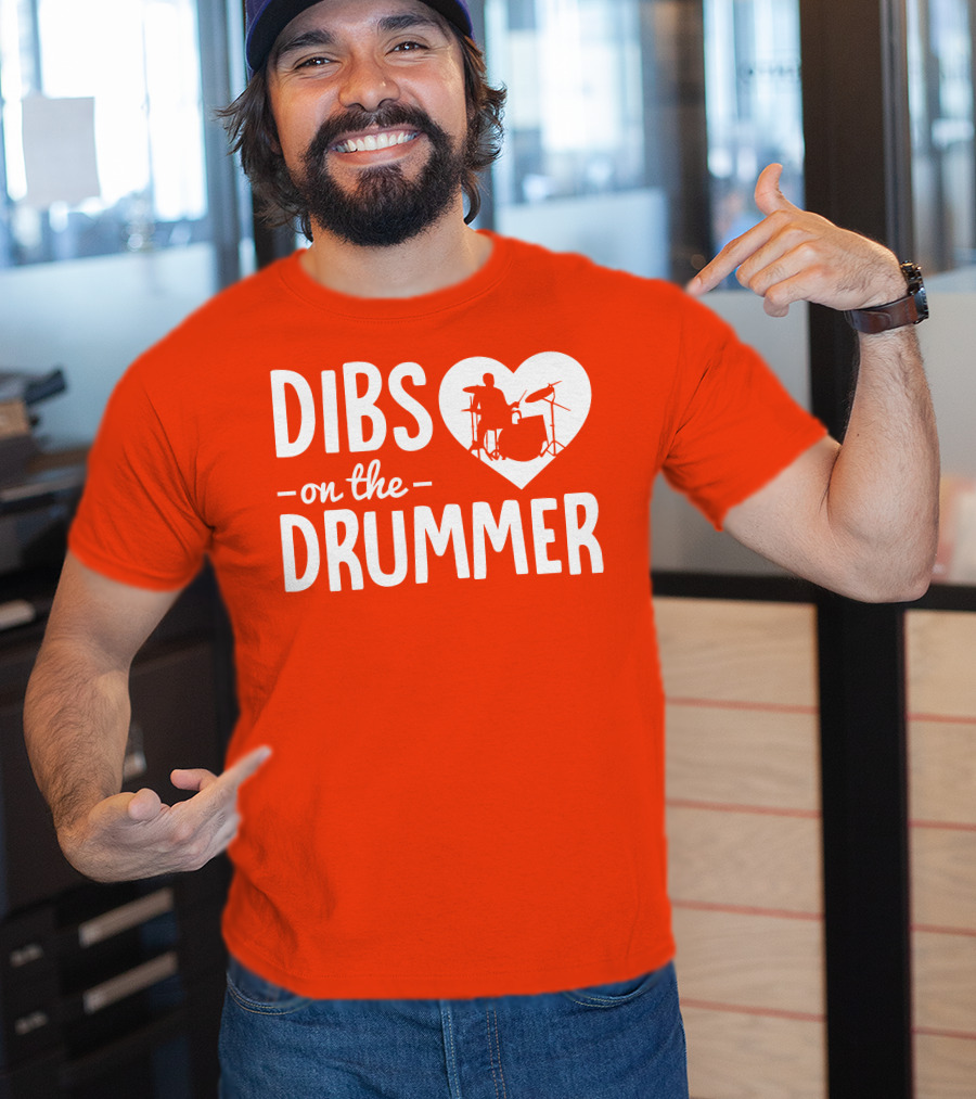 Dibs On The Drummer Heartbeat T-Shirt